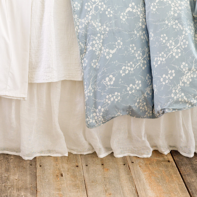 Pine Cone Hill Cape Calm Savannah Linen Gauze 18" Bed Skirt Wayfair